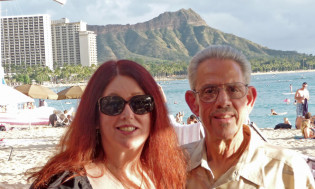 Marguerite and David Kaye on a recent vacation. 