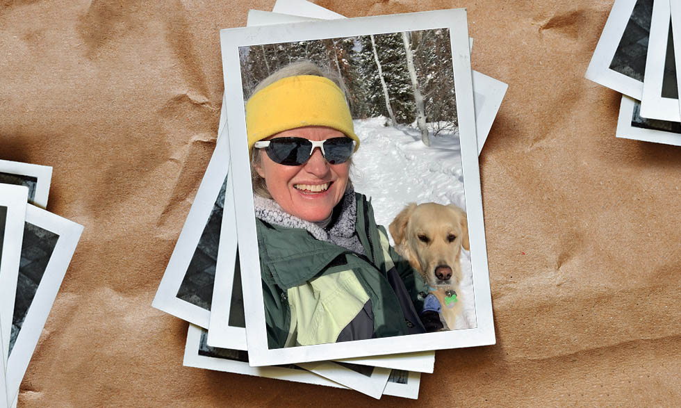 Leslie Heffernan, with her dog, Bella. 